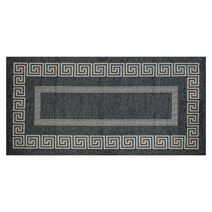 TAPPETO ARREDO ATENE ANTRACITE 80x150 CM CON ANTISCIVOLO