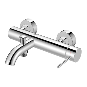 Aurum mitigeur de baignoire mural 150 mm à levier sans set de douche, chrome brillant (SATBAUR222CR)