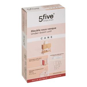 Meuble sous-lavabo Cane marron