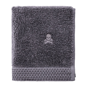 Toalla Gris 100% algodón 550gsm logo bordado scalpers home