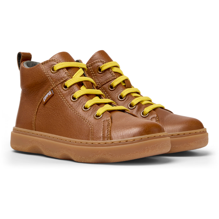 Zapatillas - CAMPER Kiddo - Marron - Cuero liso