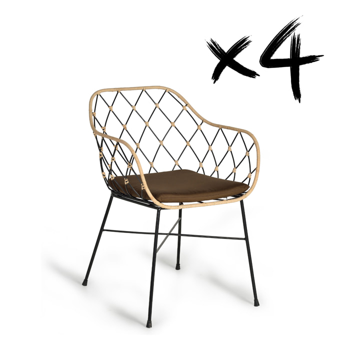 JUEGO DE 2 SILLAS - 80x56x58