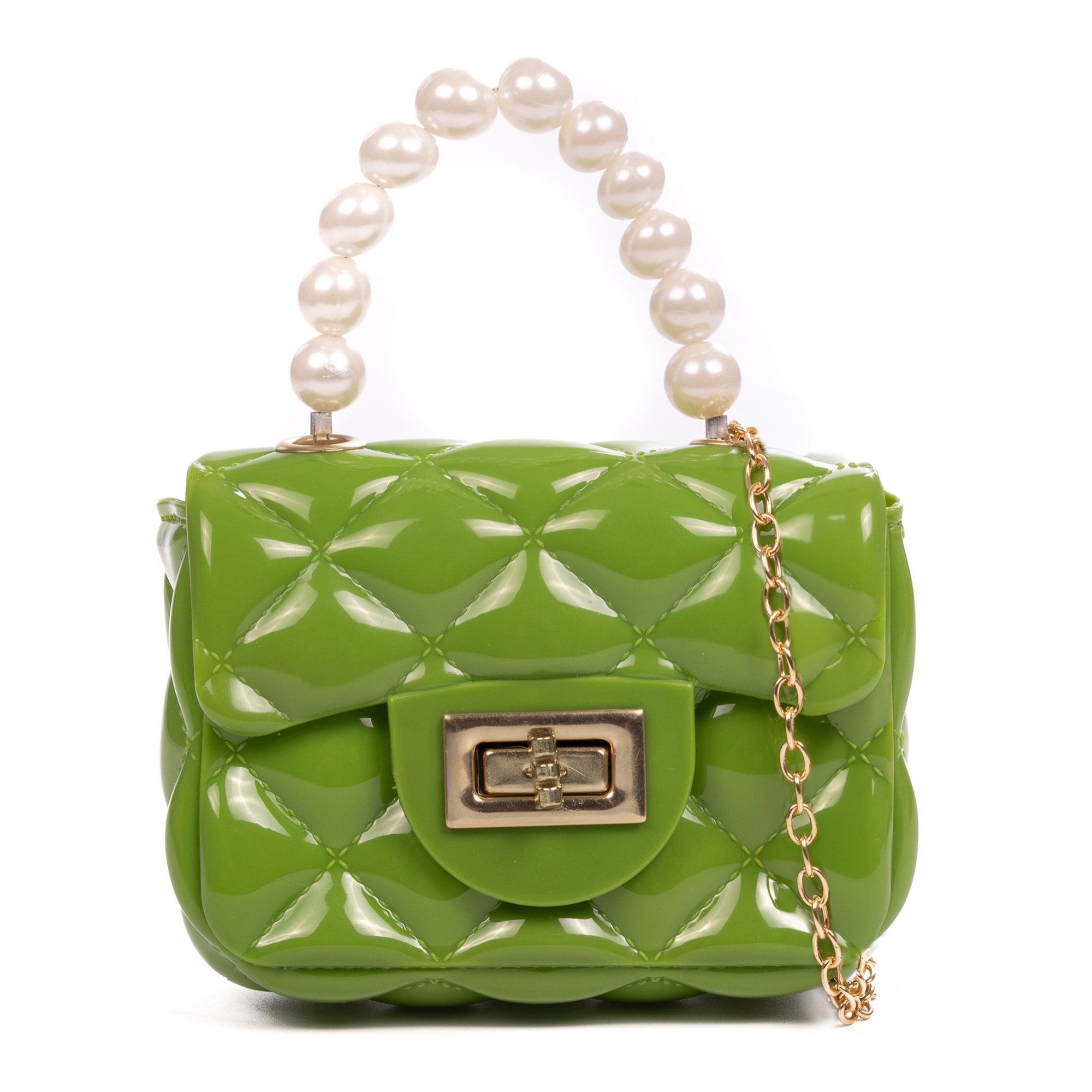 Villafalletto bolso de mano mini de pvc brillante