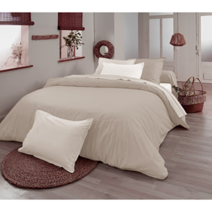 Taie d'oreiller en 100% coton biologique - Ficelle