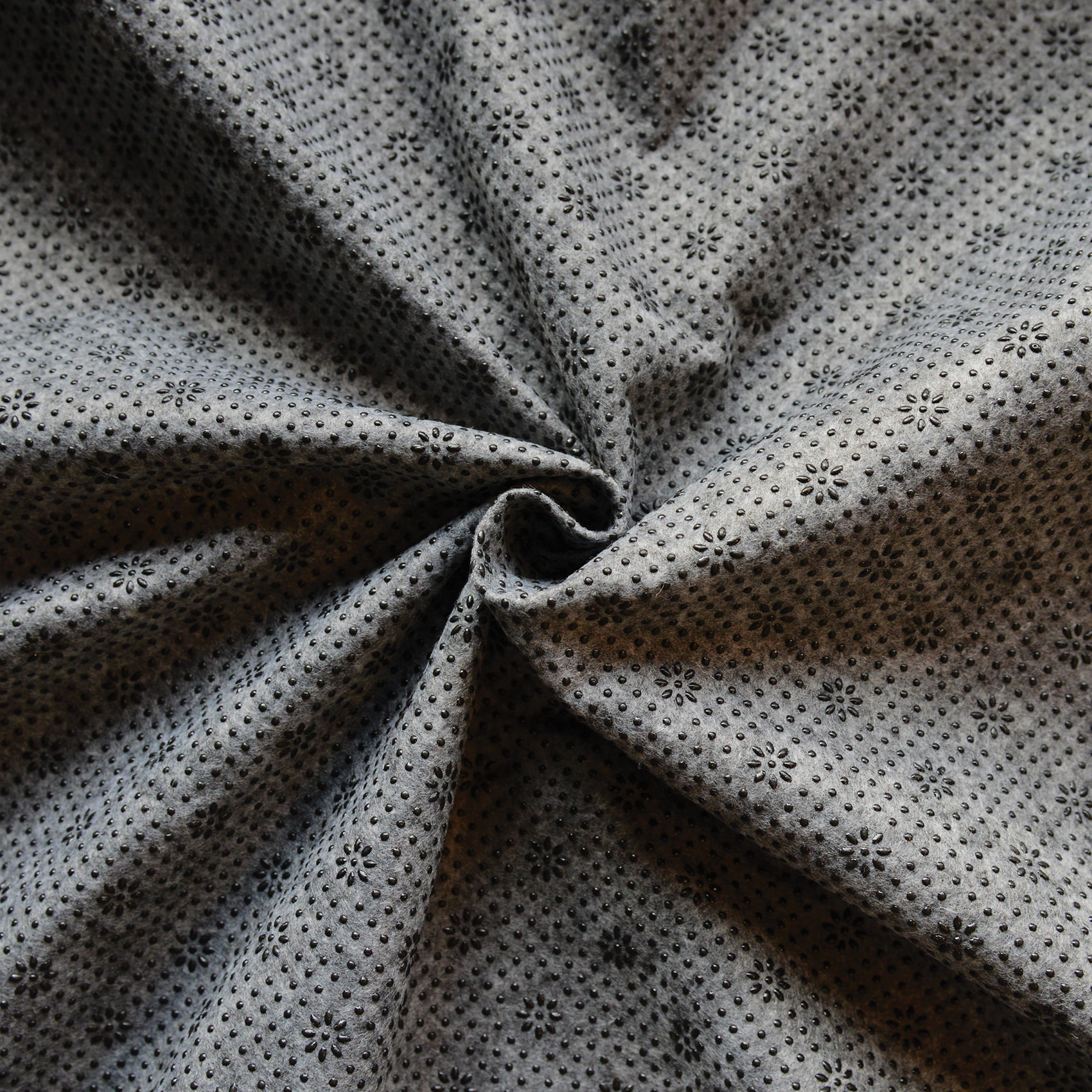 Tissu antidérapant feutrine grise - Gris