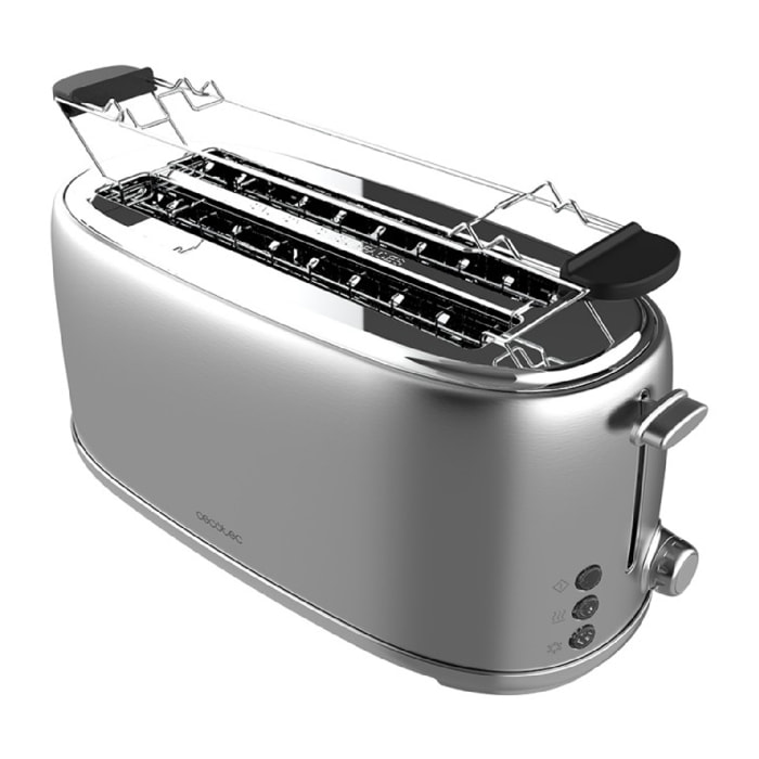 Cecotec Tostapane verticale Toast&Taste 1600 Retro Double Inox