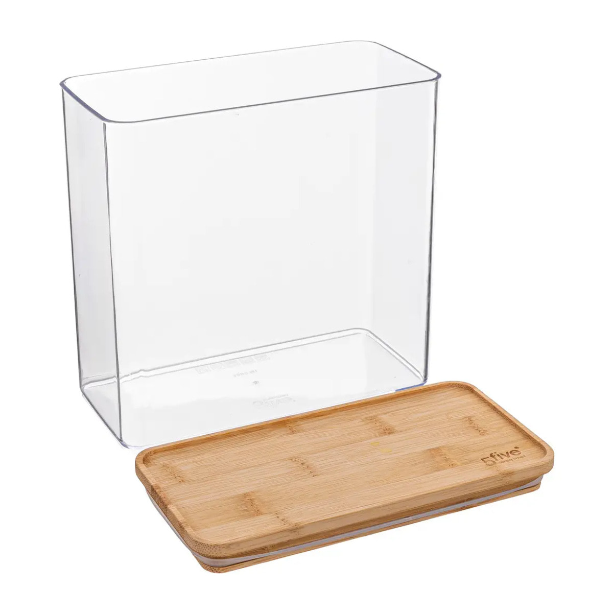 Boîte de conservation rectangulaire couvercle bambou "Eske" 3L