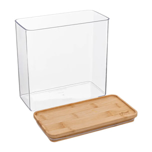 Boîte de conservation rectangulaire couvercle bambou "Eske" 3L