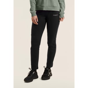 Tuta con zip e collo alto, logo in perline