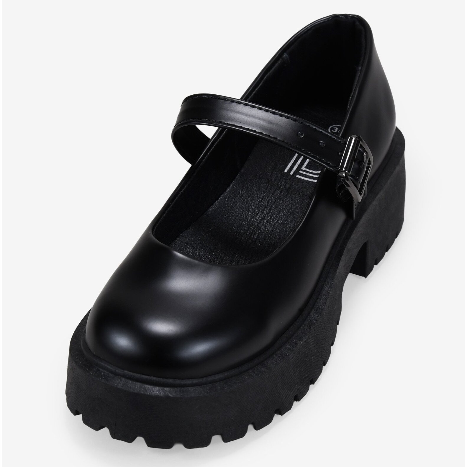 Zapatos Mary Jane negros con plataforma