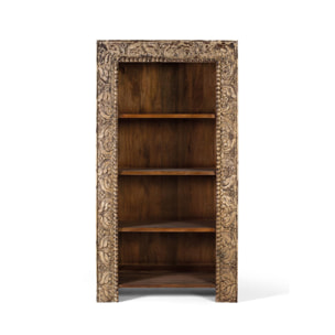 Librería de Madera de Mango 99 Cm Estilo Rústico Elegante