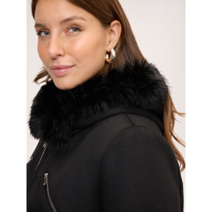 Fiorella Rubino - Parka in lana con cappuccio - Nero