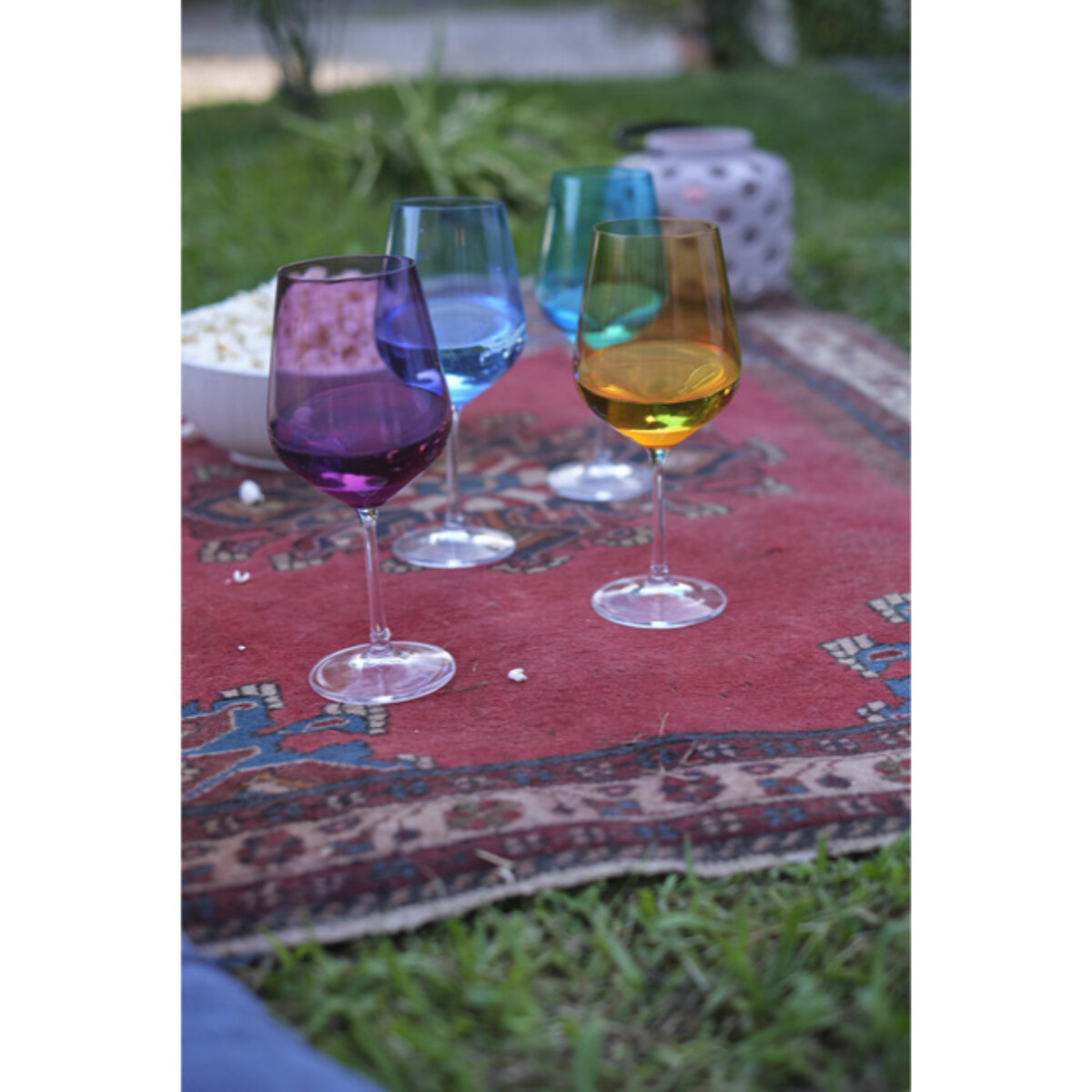 Set 12 pezzi Carambola con bicchieri da acqua e calici da vino