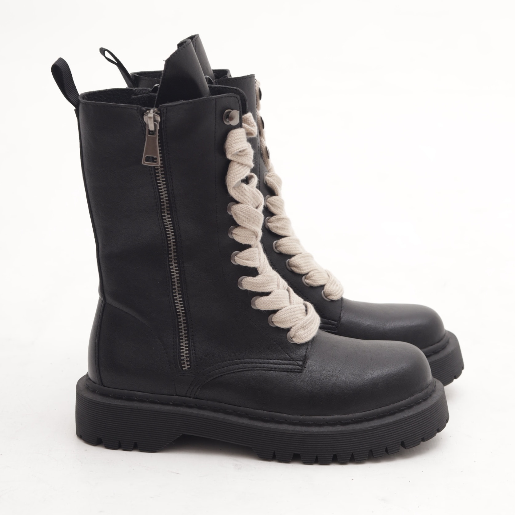 ANFIBIO ALTO CON ZIP NERO