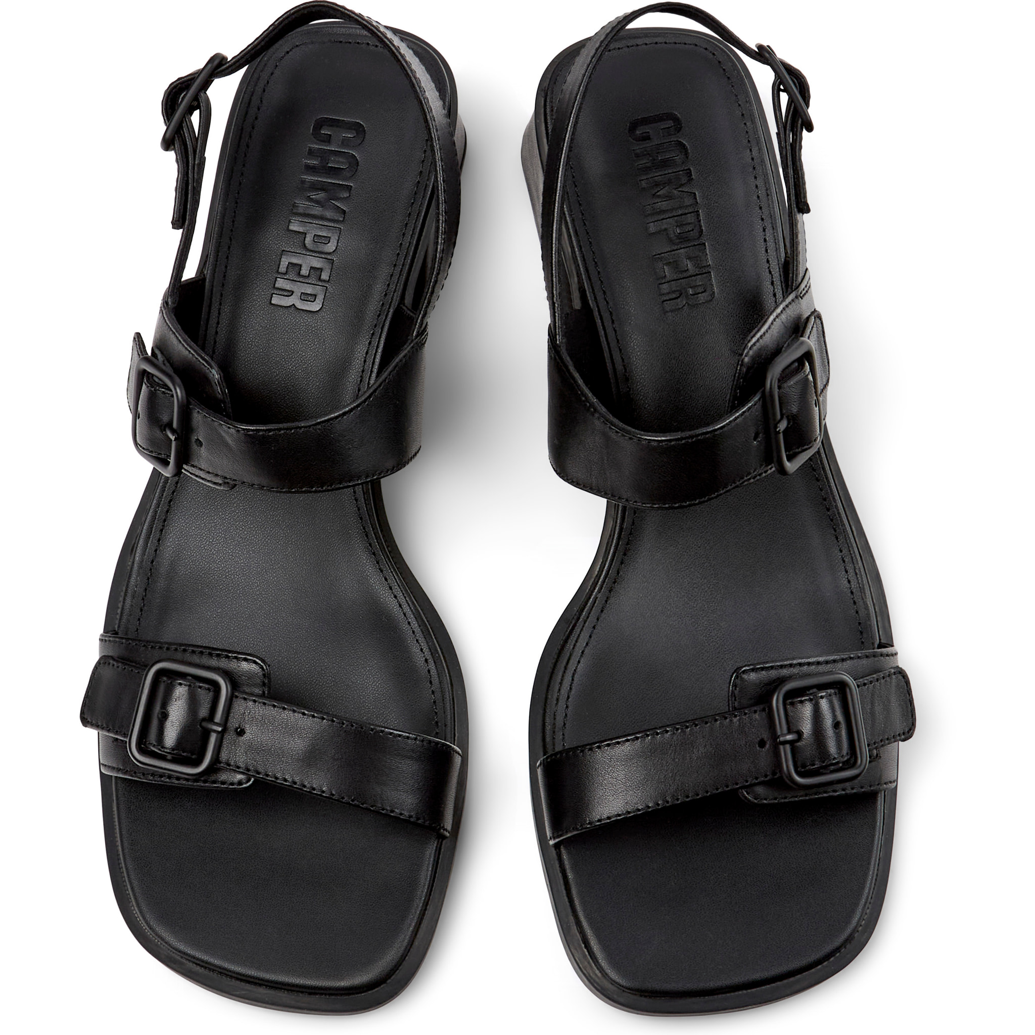 Sandalias - CAMPER Kora Sandal - Negro - Cuero liso