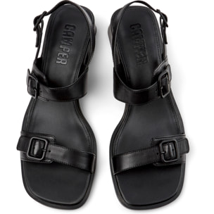 Sandalias - CAMPER Kora Sandal - Negro - Cuero liso