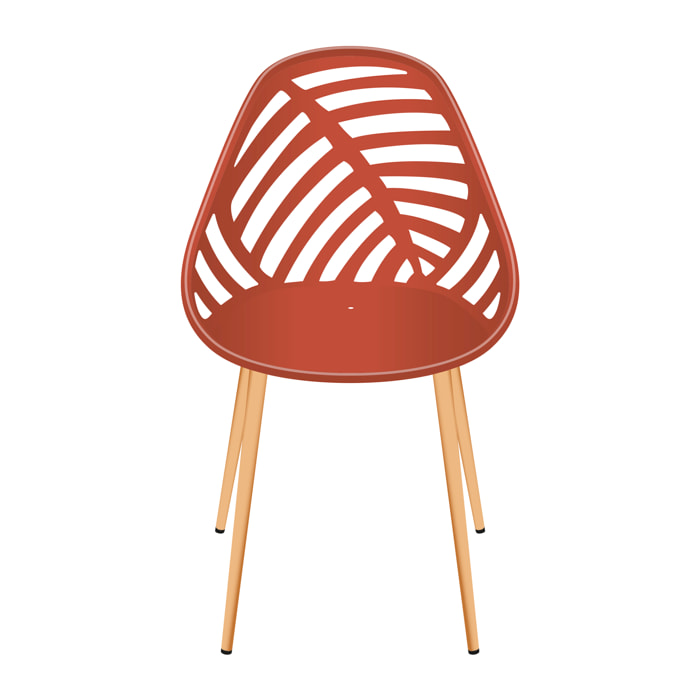 Chaise Alameda Terracotta - Lot De 4