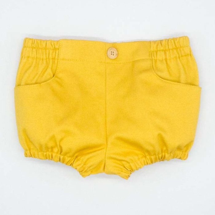 BERMUDA BOMBACHO SARGA AMARILLA OCRE