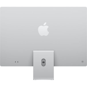 Ordinateur Apple IMAC 24" Ecran Retina 4,5K Puce M4 CPU 8 / GPU 8 coeurs Mémoire RAM 16Go Stockage 256Go SSD Argent