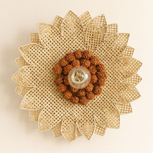 Applique murale en forme de fleur en bambou d50cm DAISY