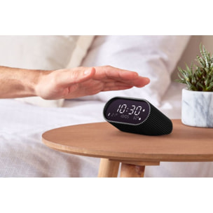 Réveil LEXON Ray Clock Thermomètre et Hygromètre Noir