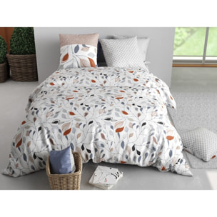 Parure housse de couette imprimée + 2 taies Folia