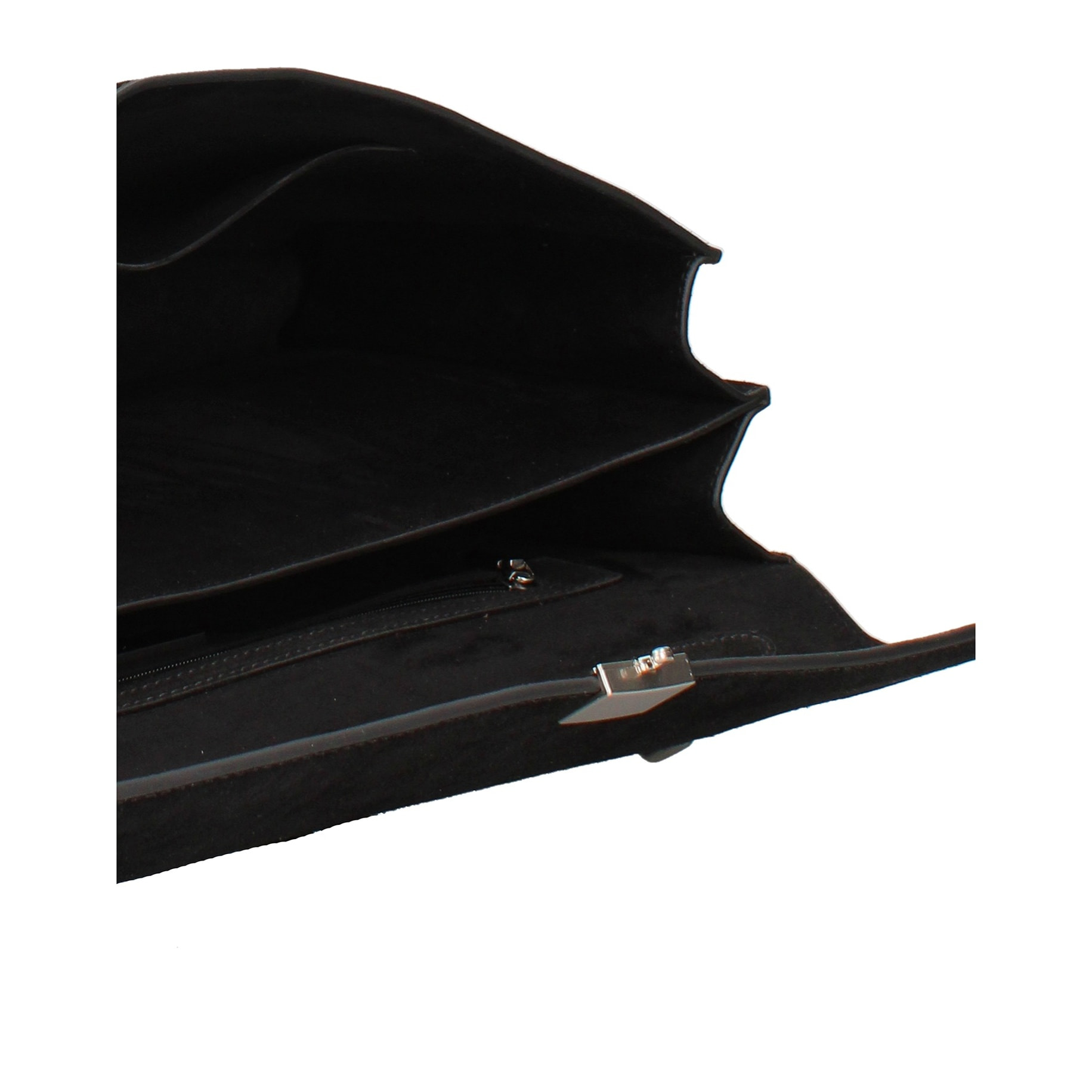 Borsa a spalla da donna Made in Italy - Lavinia Chic - Pelle Scamosciata - 34.5 x 21.0 x 10.0 cm