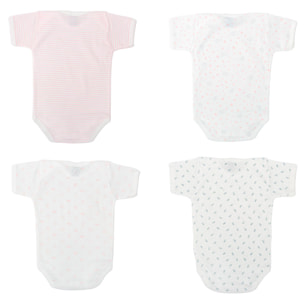 Pack 4 Body Basico Manga Corta