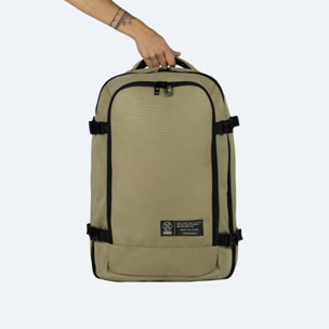 Mochila beige de poliéster reciclado MUNICH GATE X-39 BACKPACK CABIN