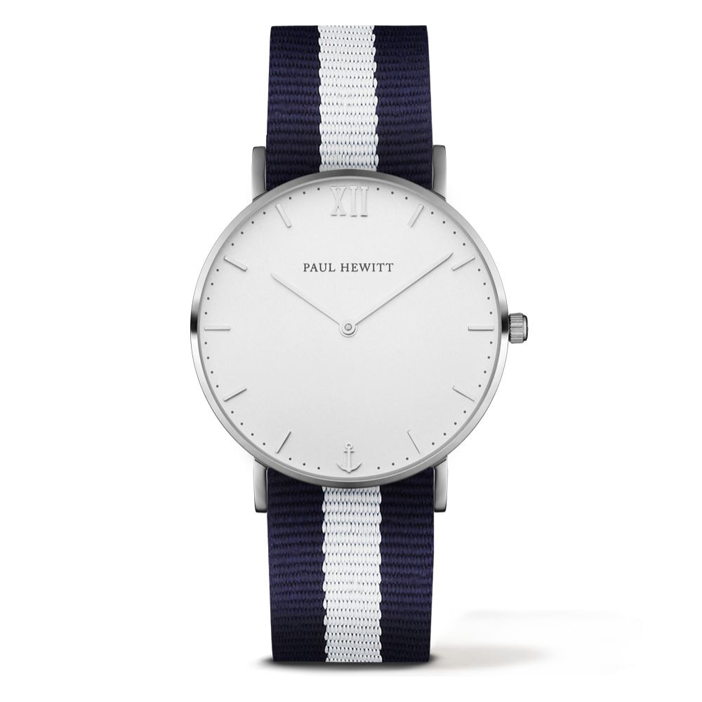 Reloj Paul Hewitt PH-SA-S-ST-W-NW-20 Unisex Analogico Cuarzo con Correa de Nylon