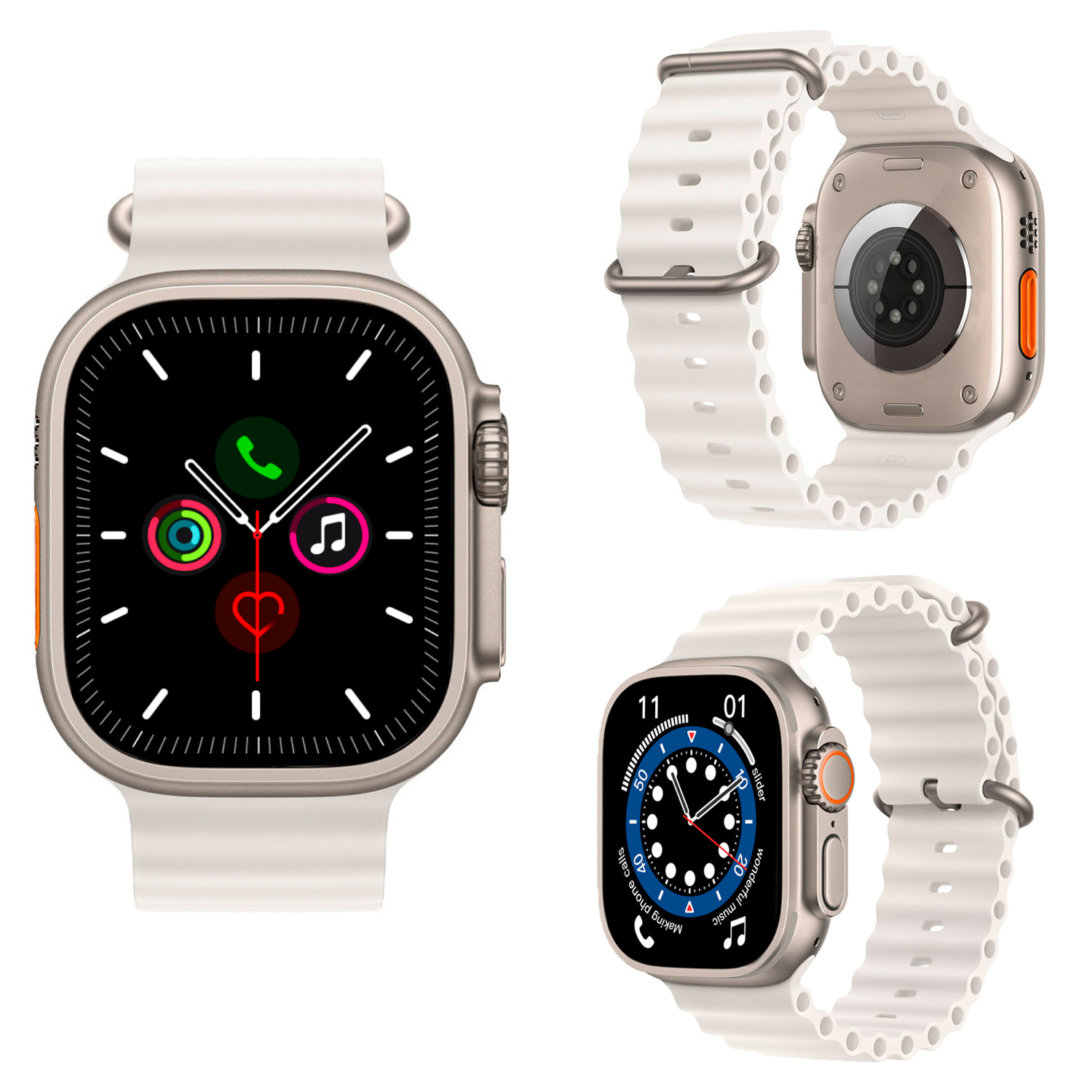Smartwatch S9 Max, pantalla de 2.2", modos de deporte, monitor de salud, corona multifunción y botón de acceso rápido configurable.