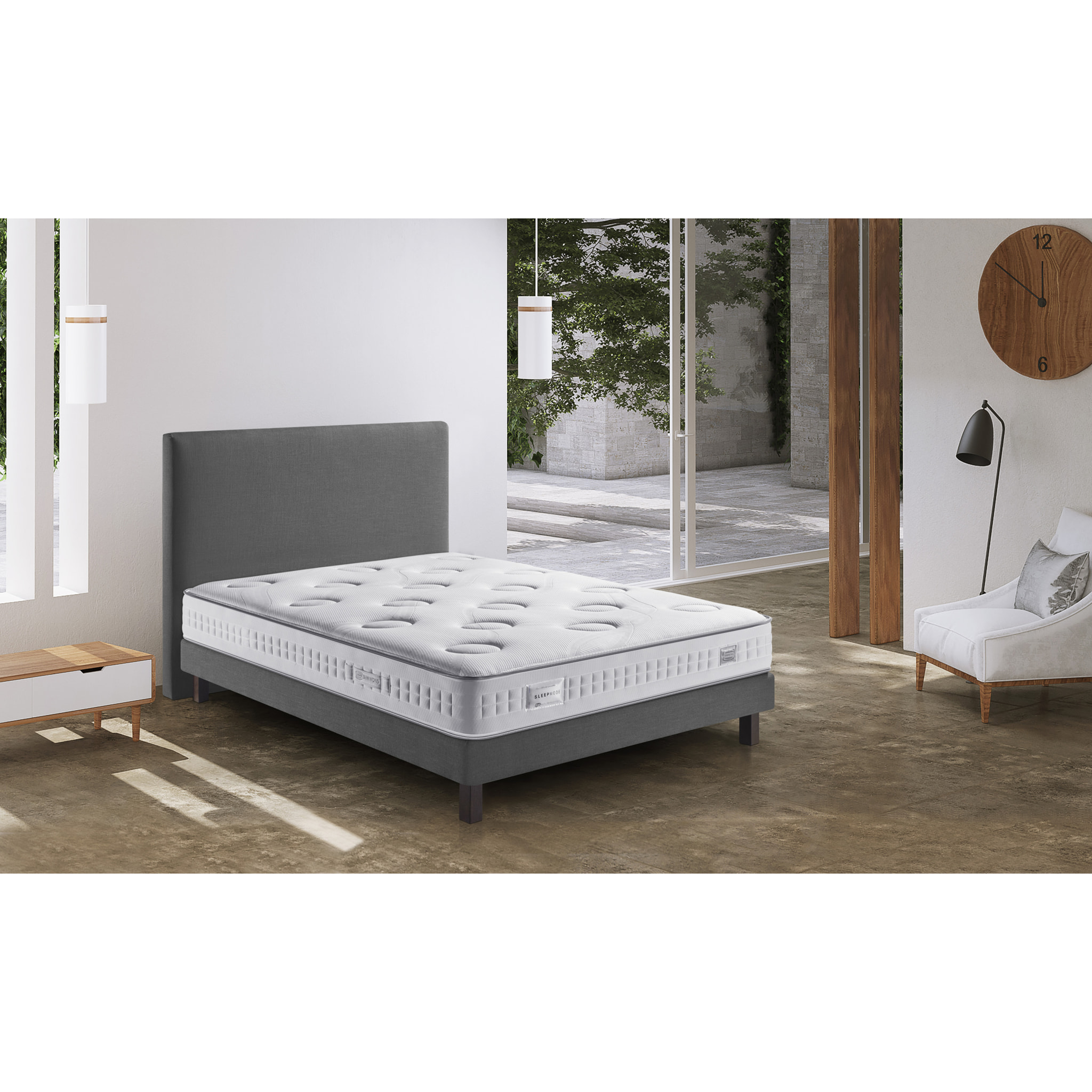 Matelas , ressort ensachés, ferme, H25