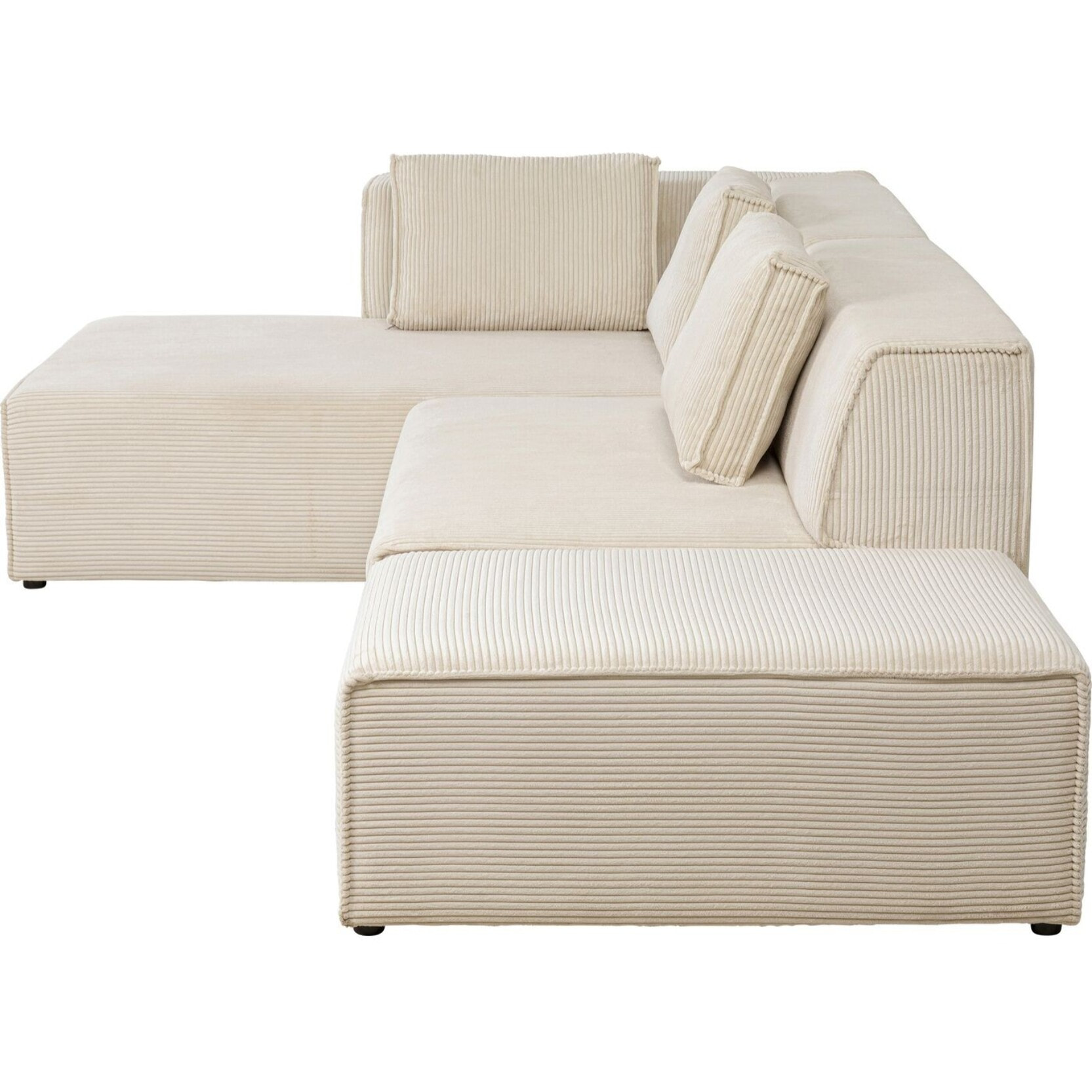 Canapé d'angle Infinity Cord crème Kare Design