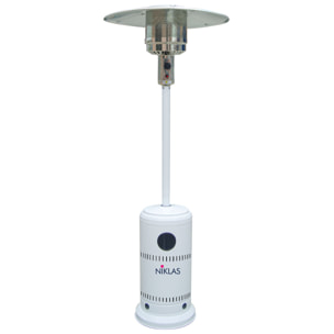 Termopatio Niklas Bianco - Stufa A Gas Da Esterno 13 Kw