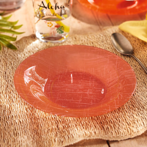 Assiette creuse orange 21,5 cm Poppy - Luminarc