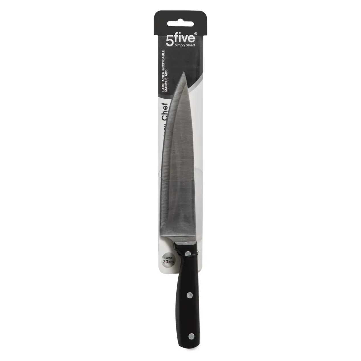 Couteau de chef inox "Essentiel Black" lame 20cm