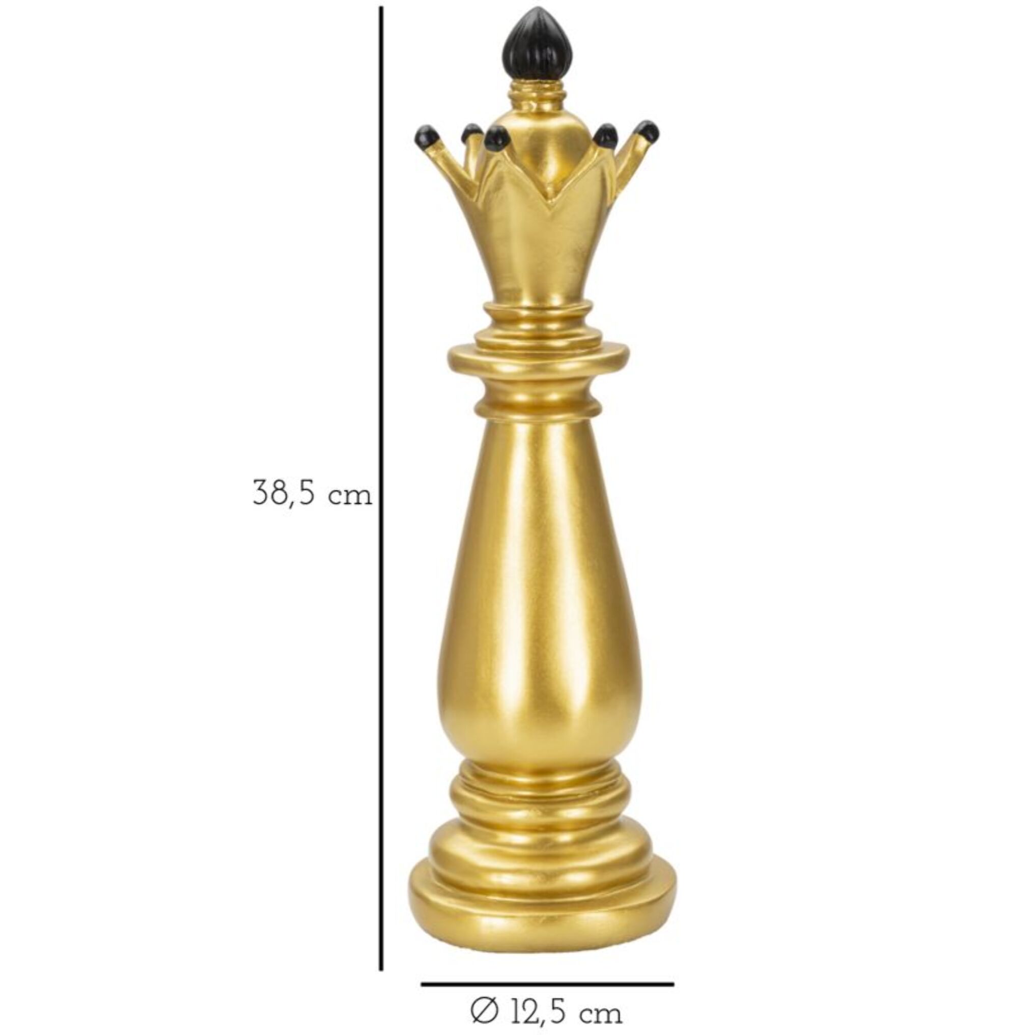 ALFIERE ORO E NERO CM Ø 12,5X38,5