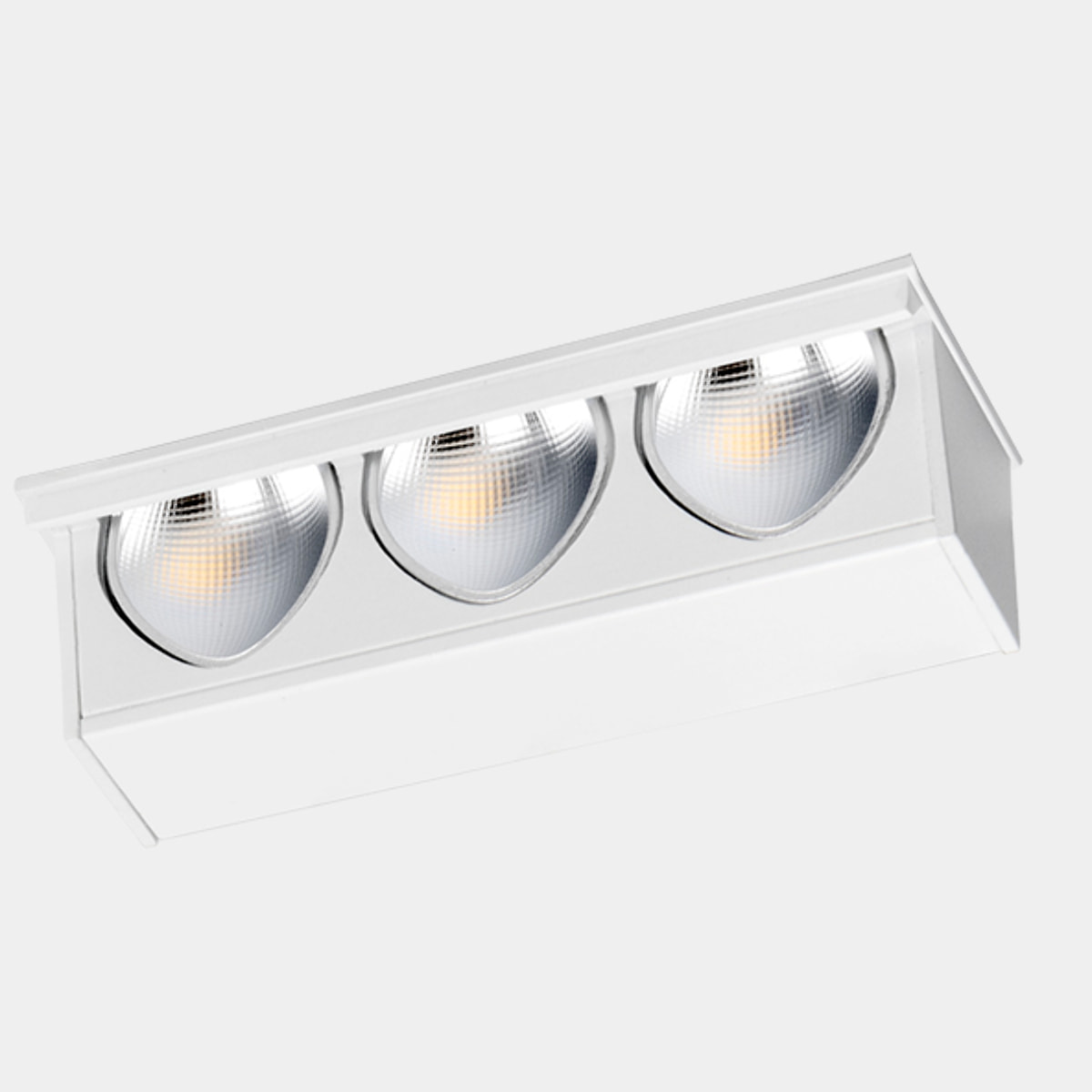 LEDS C4 Downlight Bento Wall Washer 3 LEDS 3 Blanco cálido - 3000K CRI 90 Negro IP20 230lm