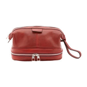 Pochette  unisex In Vera pelle Made in Italy 25x18x16 cm