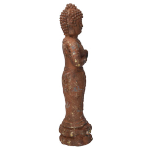 Buddha in resina bronzo cm13x12h51