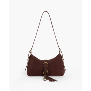 Bolso hobo de piel con asa fija