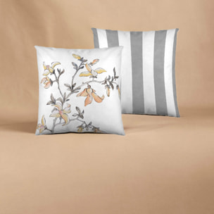 Naturals - Funda de Cojín Estampado - Con Cremallera - Sin relleno - 100% Algodón - Sarah