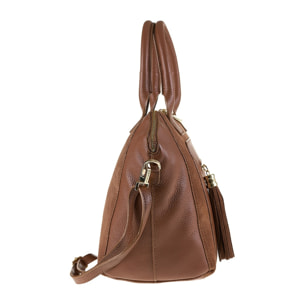 Borsa a mano da donna Made in Italy - Modello Silvana Pro - 100% pelle - 40.0 x 26.0 x 17.0 cm