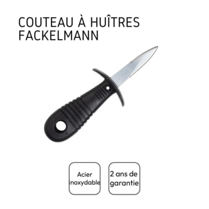 Couteau à huîtres inox 14 cm Fackelmann