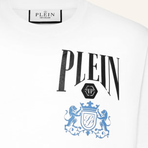 PHILIPP PLEIN Camiseta de cuello redondo y manga corta RACING