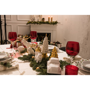 Pigna segnaposto con glitter Magia del Natale