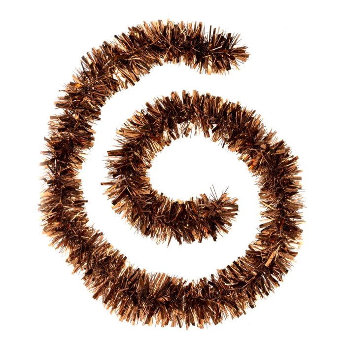 Guirlande brins mixtes 10cmx2m 6 plis bronze