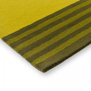 Tapis salon et chambre fait main en laine motif floral WAZA