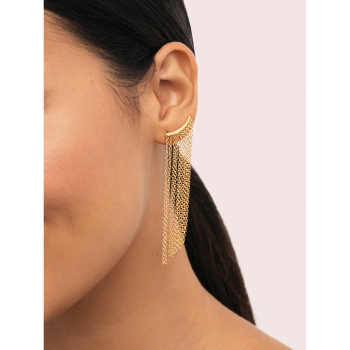 Pendientes Tamara Cascada Baño Oro