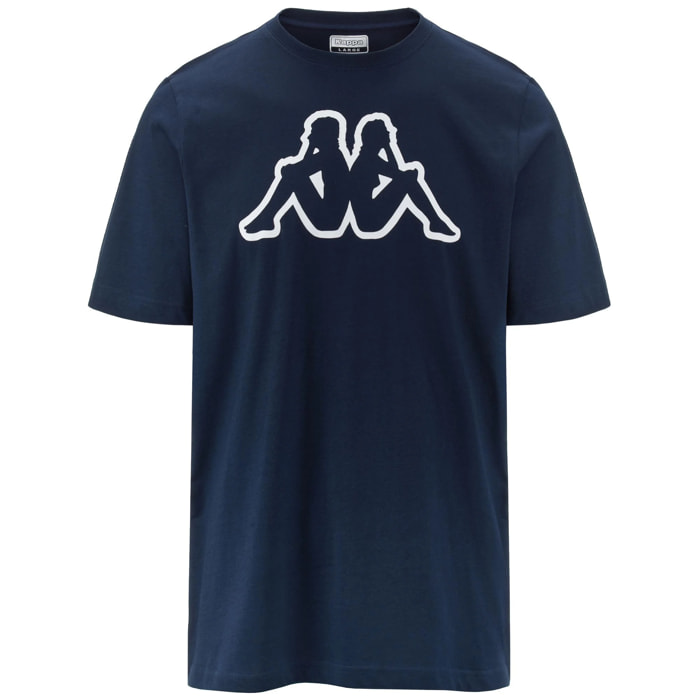 Kappa - T-Shirts & Top Uomo Blu - Logo Amberis 140